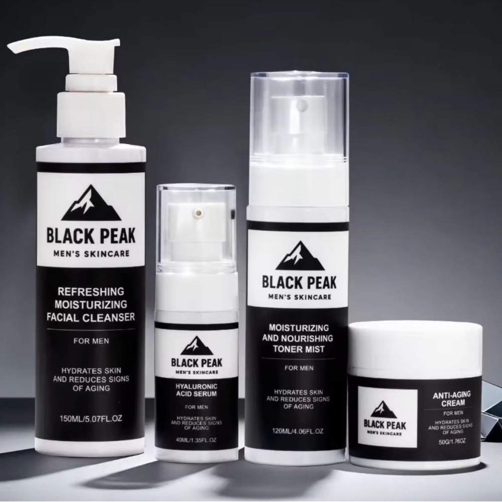 Men’s Moisturizing Skincare Set — White & Black